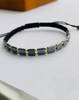14k gold 2mm beads and 5mm hematite beads bracelet HMB-20