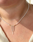 Shiny302mm white coated beads with 14k gold 1mm-2mm beads and tennis long string pendant necklace 39cm+2cm