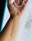 14k gold 13.5cm long pendant with 3mm freshwater pearls 38.5cm NEW COLLECTION