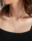14k gold moon an 2mm beads with. 2mm shiny beige beads necklaces