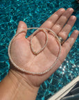 Summer simplu freshwater pearls 2.5mm with 14k gold closing necklaces