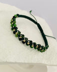 14k gold 2.5mm and 3mm semiprecious  beads  bracelet