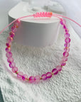 14k gold 2mm beads and different multicoloured beads faced bracelet
